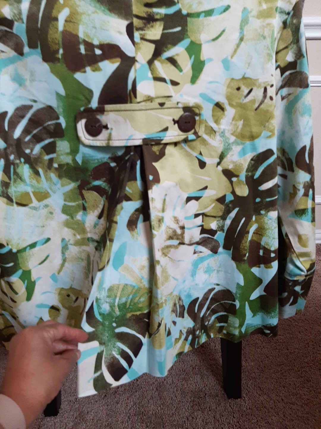 Ruby Rd. 2 Button Round Neck 3/4 Sleeve Loose Fit… - image 5