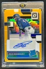 2022 Donruss Optic Julio Rodriguez Rated Rookie Holo Gold Auto #2/10 Mariners