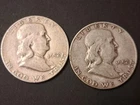 Lot (2) 1952-S Franklin Half Dollar Coins