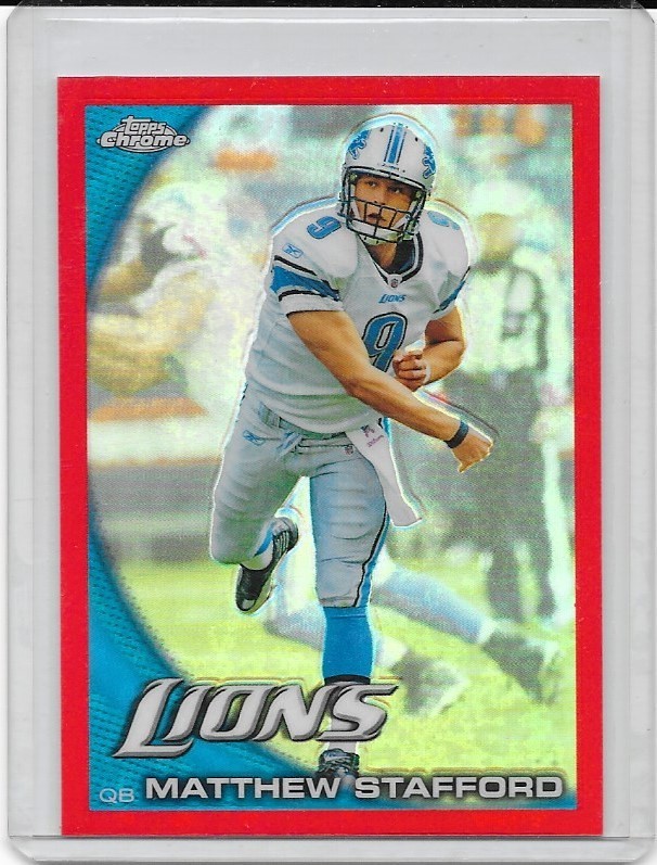 Matthew Stafford 2010 Topps Chrome Orange Refractor #C33