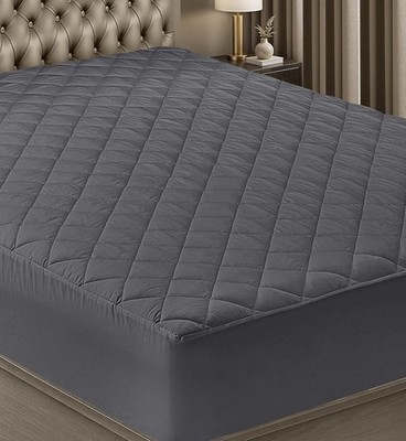 Utopia Bedding Quilted mattress pad - Queen, fitted, grey