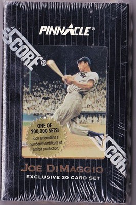 1993 SCORE PINNACLE JOE DIMAGGIO BASEBALL 30 CARD SET - SEALED