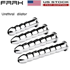 FRRK Urethral Sounding Plug Dilator Stretching Rod Penis Plug Hollow M L XL XXL