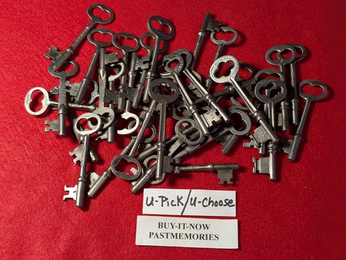 *YOU CHOOSE* ANY "RUSSELL & ERWIN" VINTAGE ANTIQUE SKELETON HOUSE DOOR KEY