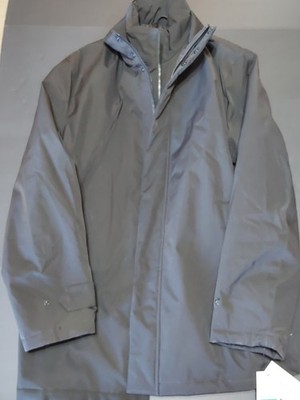DOCKERS COAT MEN'S JACKET LARGE BLACK Water Resistant Smart 360 Flex Series NWT