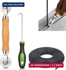 Screen Repair Kit/Tool, Screen Roller Tool, Steel Roller with Bear, 32 ft Spline