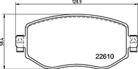 Bremsbelagsatz, Scheibenbremse P 68 068 Brembo FüR Renault