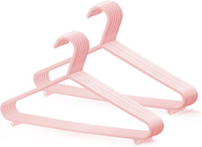 Image of Adult Plastic Coat Hangers - 25Pk, Strong Clothes Hangers for Clothes Rail & Clo