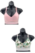 Rhonda Shear 2-pack Molded Cup Bra w/ Mesh Back Detail Trop/Pink