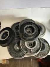 Kodak carousel 80 slide trays w/ locking rings Lot of 8