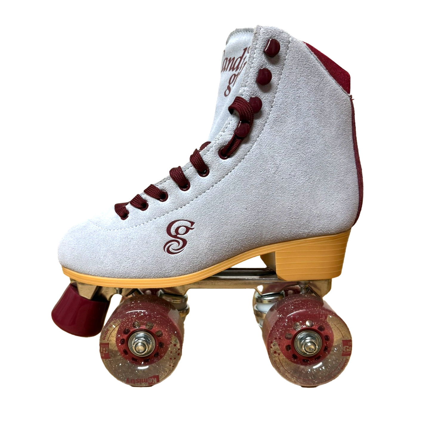 Carlin Candi Girl -Blue Burgundy Quad Roller Skates