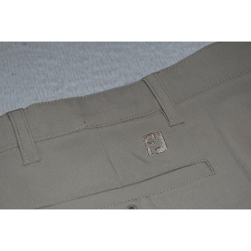 Pantalones de golf Footjoy para hombre talla 36 x 33 bronceado rendimiento elástico poliéster spandex - Imagen 8 de 9