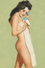 Vintage Pin Up Art 13 x 19"  Photo Print