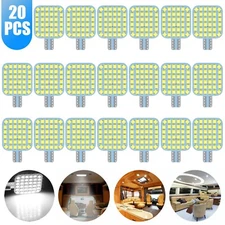20x Super Bright T10/921/194 6000K White 36 LED RV Trailer Interior Light Bulbs