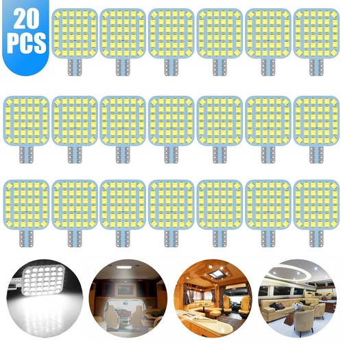 20x Super Bright T10/921/194 6000K White 36 LED RV Trailer Interior ...