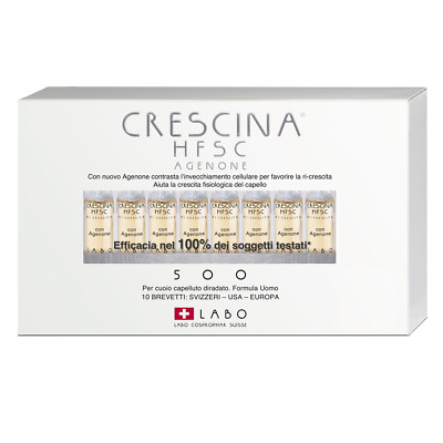 LABO CRESCINA Hair Regrowth Treatment HFSC with AGENONE 500 MEN 40 Vials