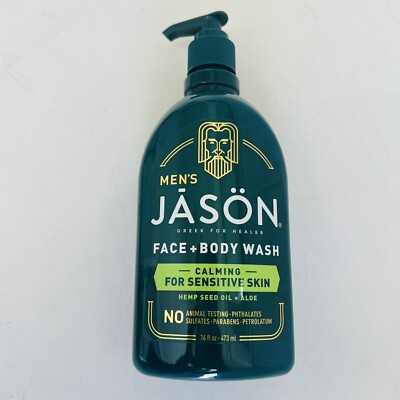 Calming 2-in-1 Face & Body Wash 16 Oz By Jason Natural Products
