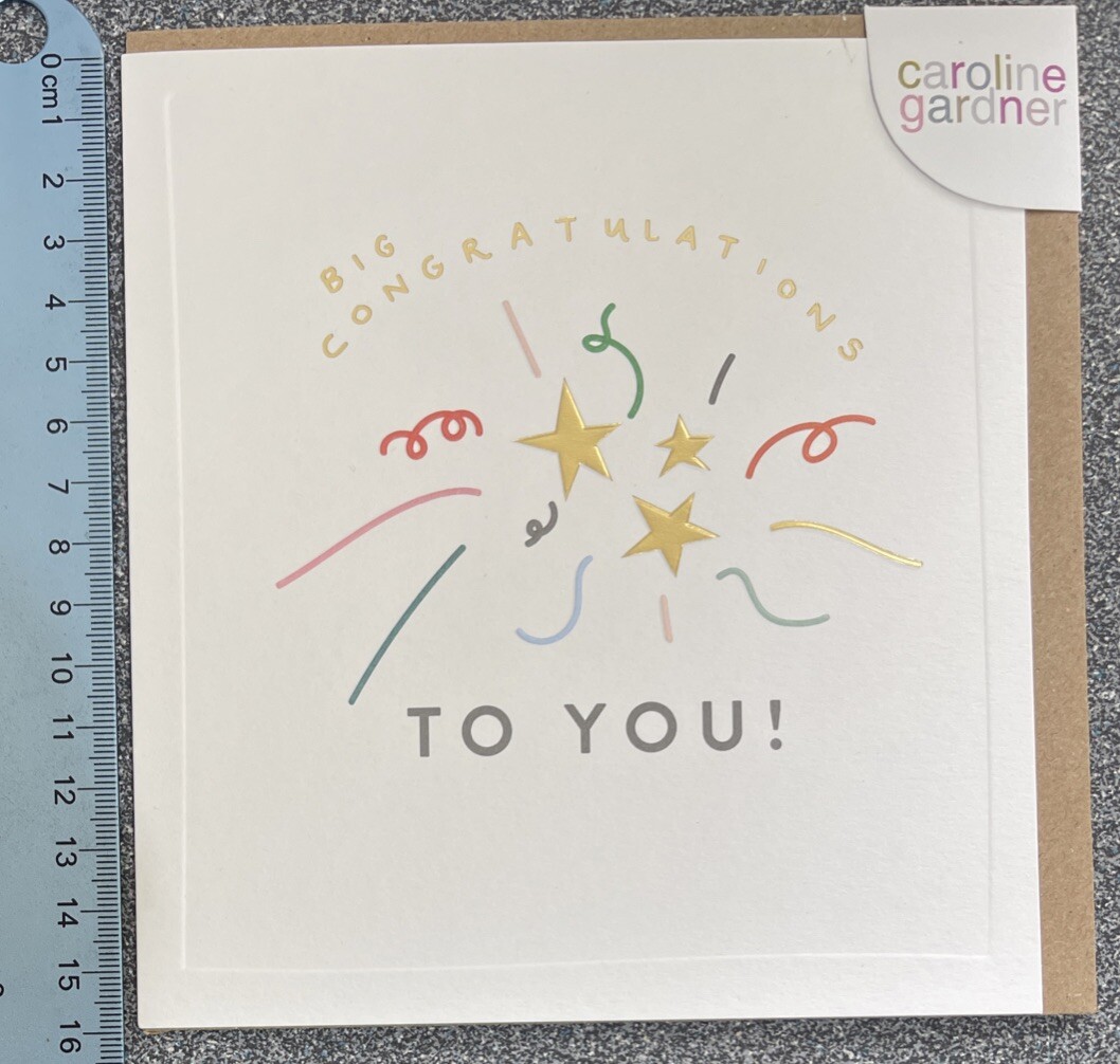 Caroline Gardner - Congratulations Card - Big Congratulations To You - SMI010