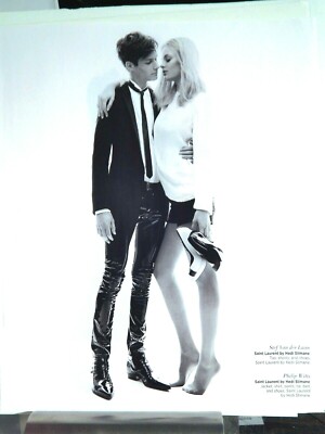 ST LAURENT - DIOR - DIOR HOMME FASHIONS ORIGINAL 2013 ADVERTISEMENT, 