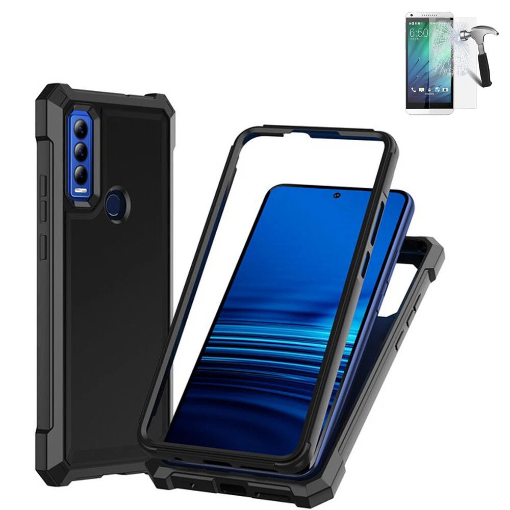Shockproof Phone Case for Cricket Ovation 3 & AT&T Motivate Max - Full Body Protection