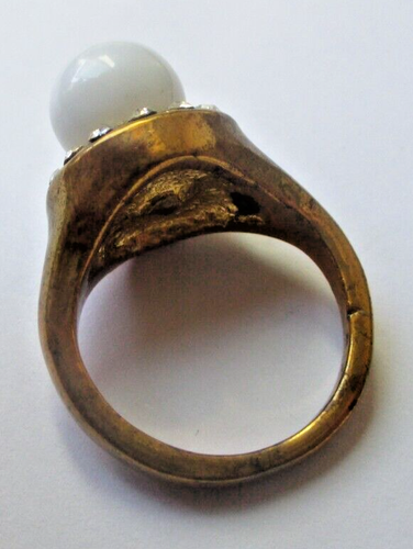 Bague Vintage Taille 56 – Argent Et Résine Violette à Facettes, Bijou Fantaisie Femme