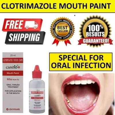 #ad CANDID MOUTH PAINT FOR ORAL THRUSH TREATMENT FOR KILLS FUNGAL INFECTION 25ml US $16.05