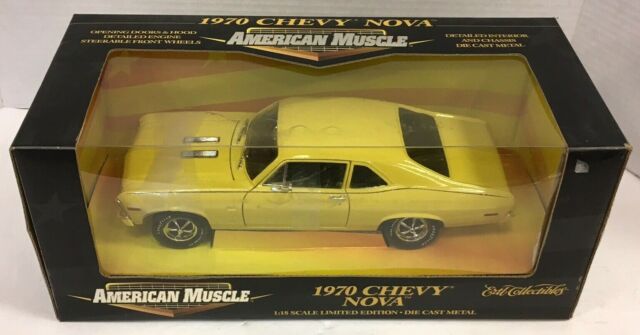 32231 American Muscle Ertl 1970 Chevy Nova Yellow for sale online