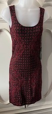 NWT Rock & Republic Burgandy Baroque Dress Sz Small
