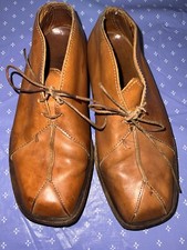 Handmade Brown Leather CYDWOQ Womens Shoes   Size 5