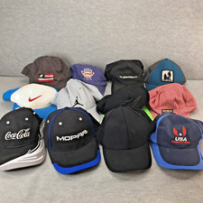 Lot of 12 Baseball Caps Hats - Nike Jordan Mack Osh Kosh Lululemon Mopar Coke