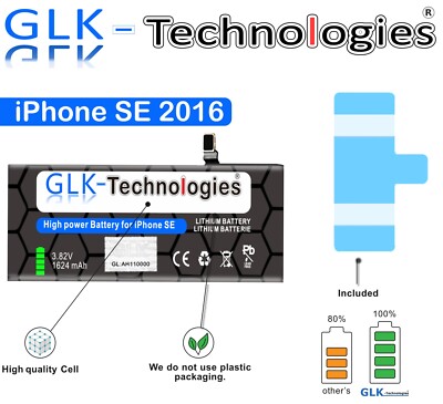 GLK-TECHNOLOGIES  Akku für Apple iPhone SE A1723 A1662 A1724 Battery Ohne Set 