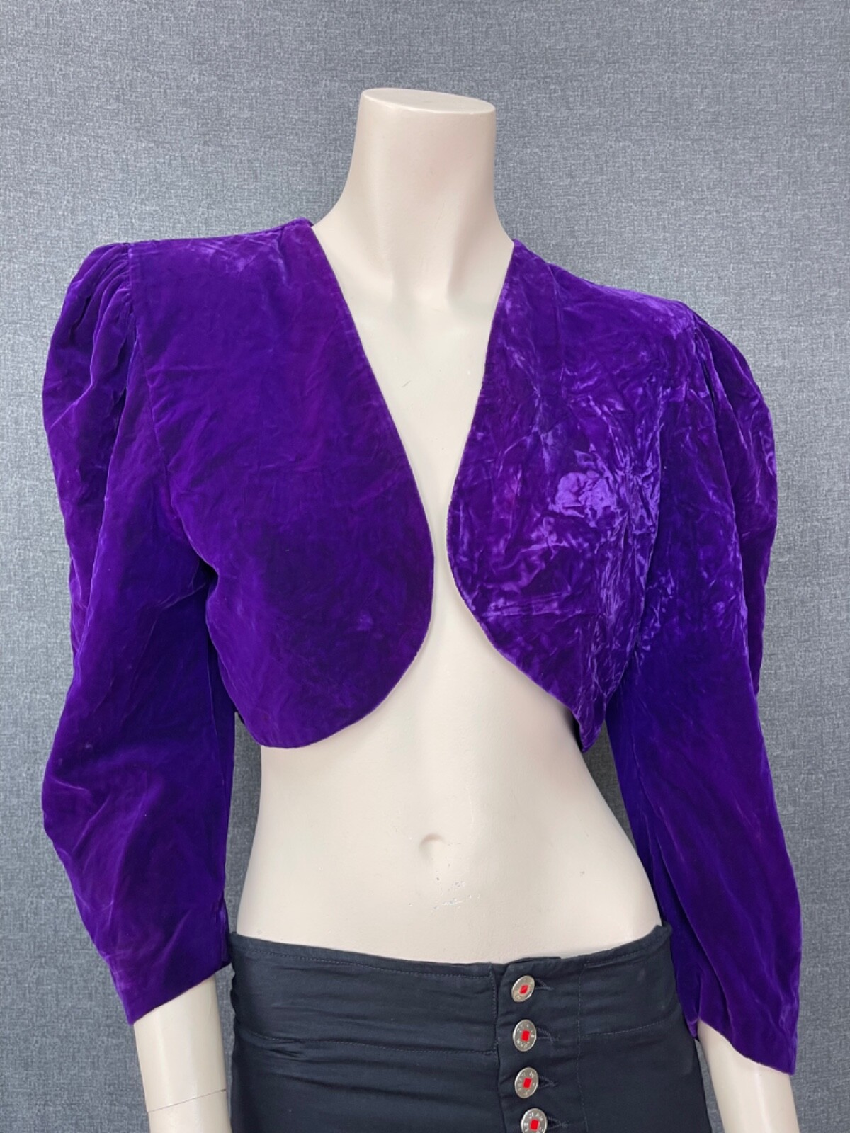 Giacca blazer donna Saint Laurent vintage velluto taglia S M