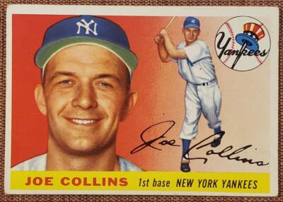 1955 Topps #63 Joe Collins New York Yankees Authentic Original