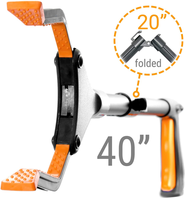 EZPIK 40" ExtraLong GrabberReacher Tool, Foldable Reaching Aid for