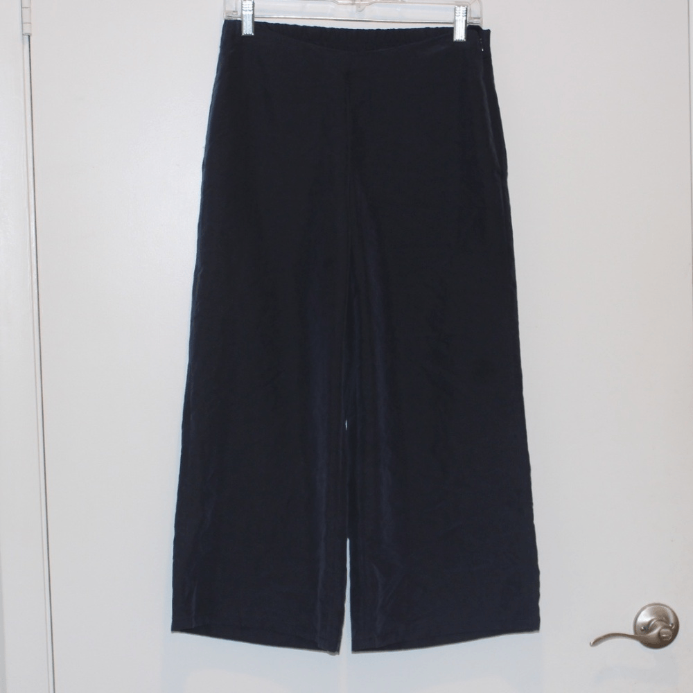 J.Jill Petite Women's XS Blue Wide Leg Crop Pants