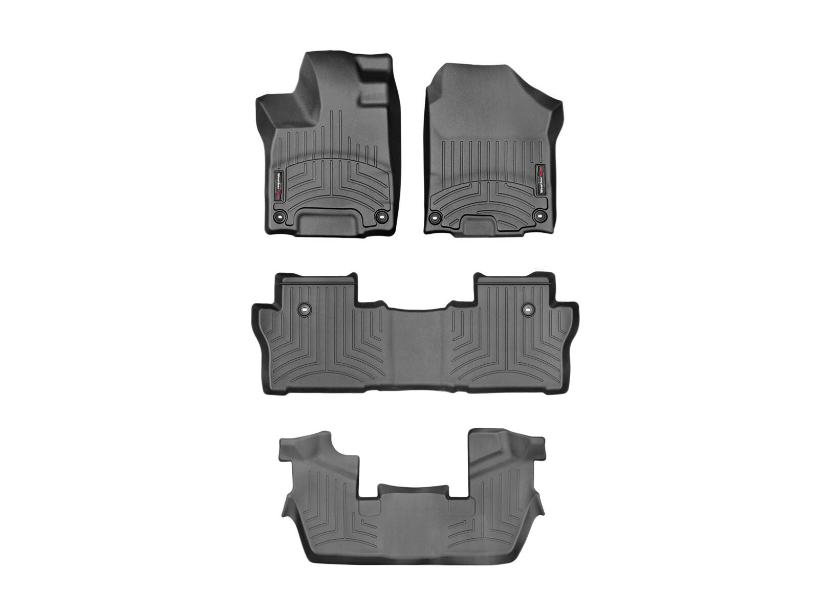 WeatherTech FloorLiner Floor Mats for Honda Pilot 7 Passenger 20162022