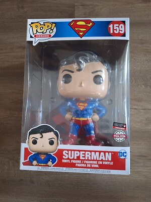 Funko Pop Heroes DC Superman Super Man #159 10'' Exclusive XXL Justice League