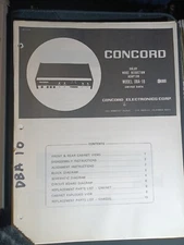 Concord DBA-10 Dolby Unit Service Manual Photocopy