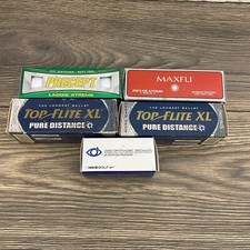 5 Boxes Lot Of 14 Golf Balls Top Flite Maxfli Nike