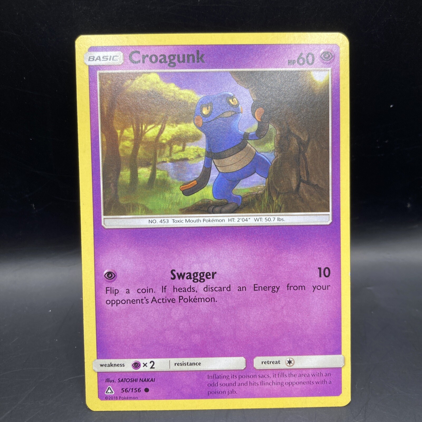 Croagunk 56/156 - Ultra Prism - Common - Pokemon Card TCG - LP