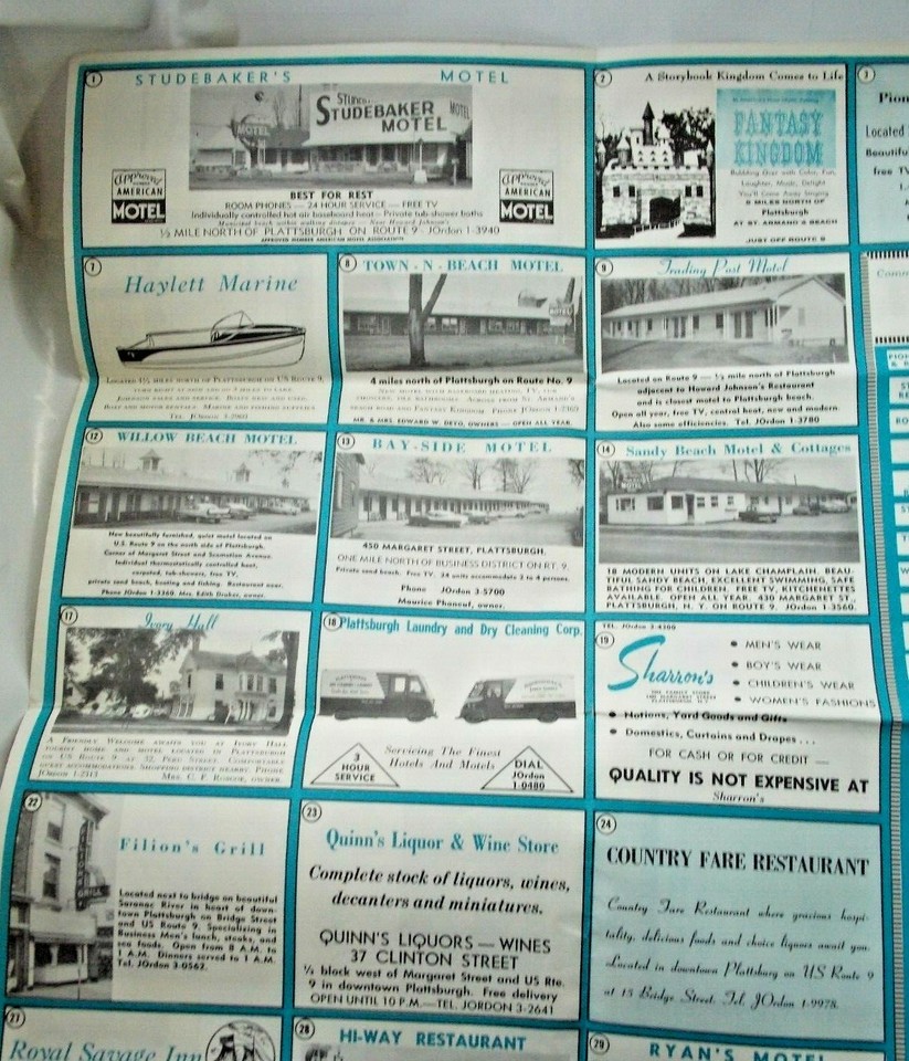 Plattsburgh Lake Champlain Area Vintage Travel Guide 1959 eBay