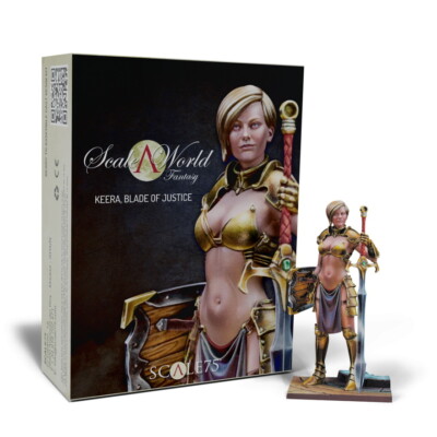 Scale75 1/24 (75mm) World Fantasy Miniatures - Keera, Blade Of Justice