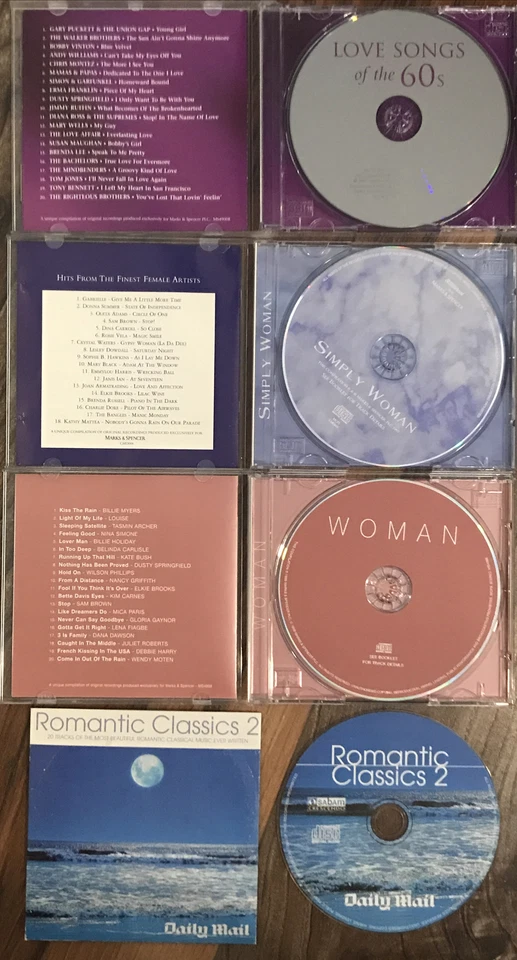 Marks & Spencer London UK Daily mail cd bundle - Love Romantic Woman  - Image 2 of 4