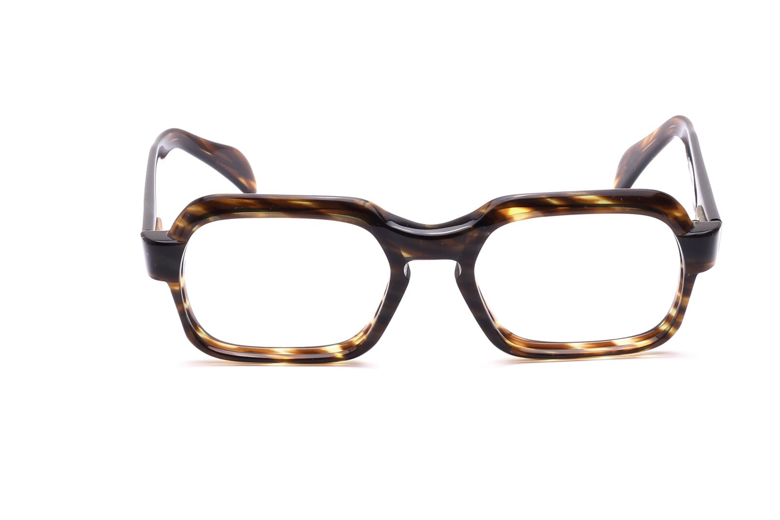 Винтажный ацетат Brille Fassung SELECTA FRANCOFLEX Оливково-янтарный 52-22 мм D3