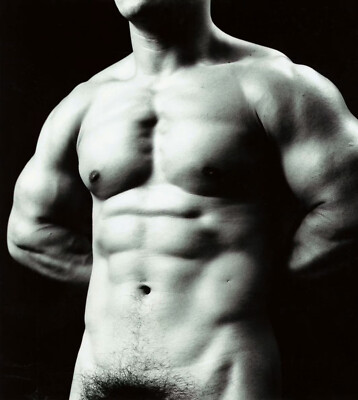 Tamotsu Yato Nobou Takemoto Japan Bodybuilder Flexing 1970 Art Print 17'' x 22''