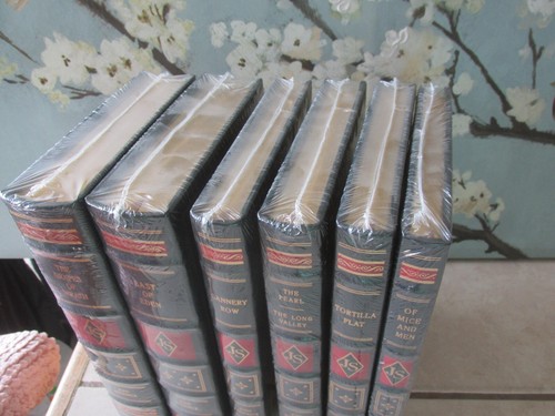 JOHN STEINBECK 6 VOL SET Easton Press All SEALED Grapes Wrath Mice Men East Eden - Picture 2 of 9