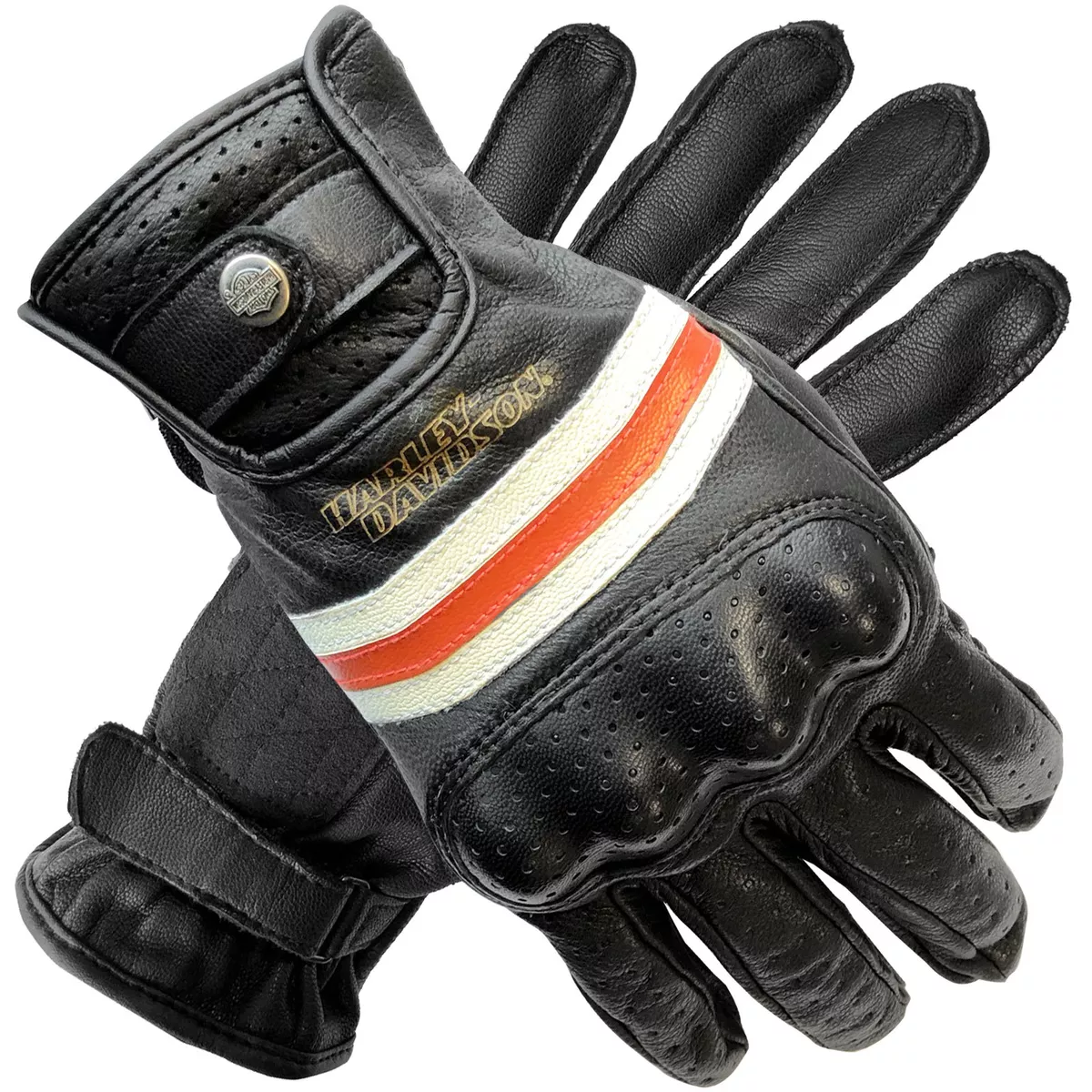 Harley davidson 2024 leather gloves mens