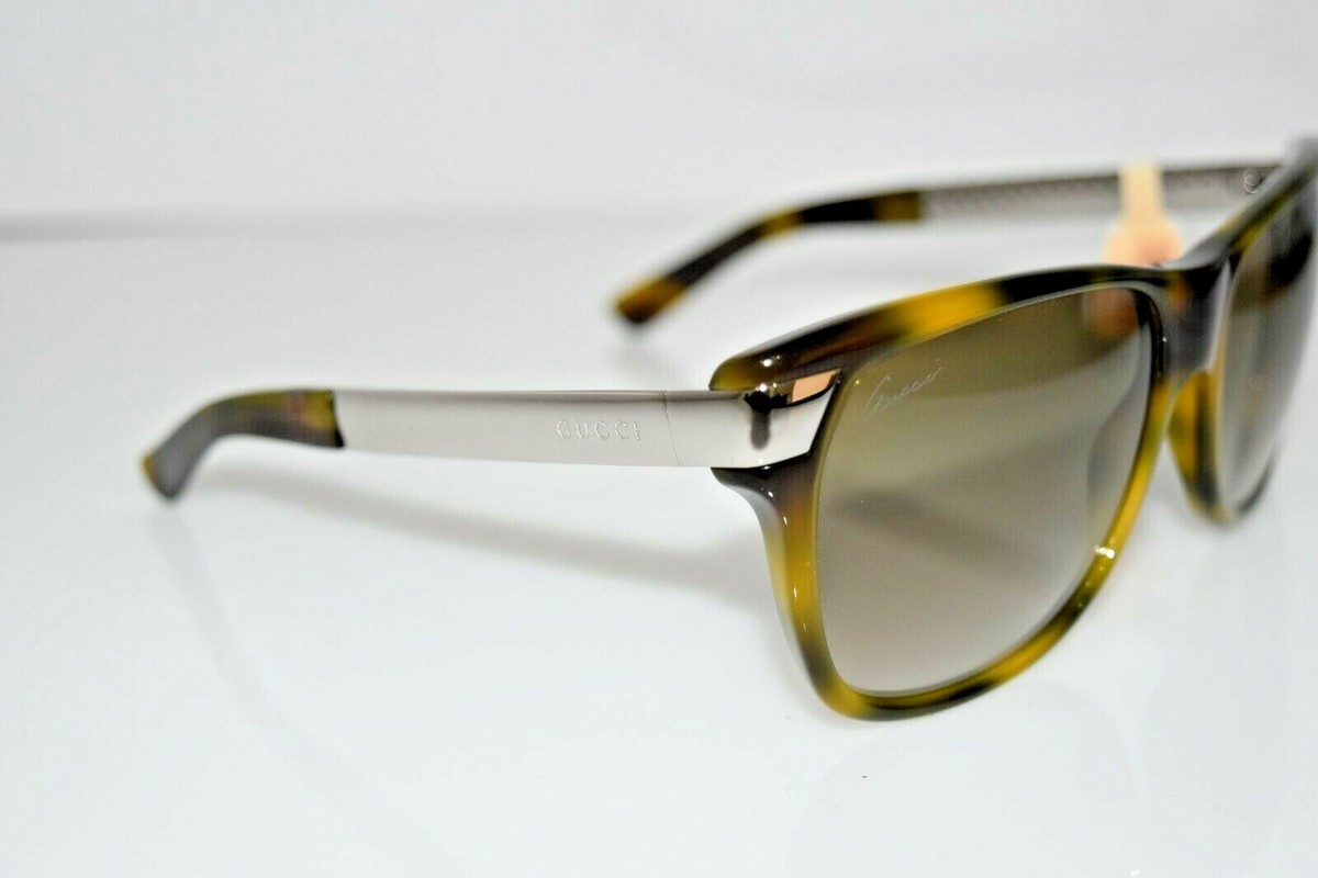 GUCCI Authentic Green Havana Silver GG3611/S 9G06Y 57-16-130  display picture 1