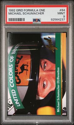 1992 GRID FORMULA ONE #84 MICHAEL SCHUMACHER PSA 9