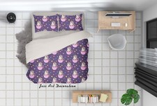 3D Unicorn Cup Pattern Kids Quilt Cover Set Duvet Cover Bedding Pillowcases